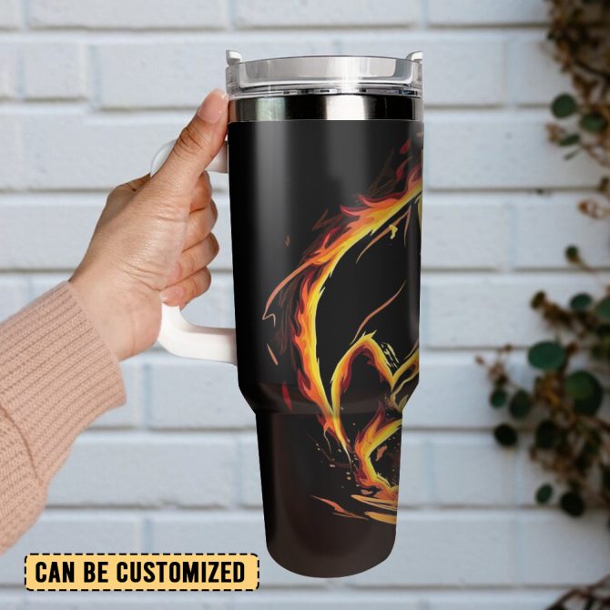 Charmeleon Pokemon Anime Christmas Custom Stanley Quencher 40Oz Stainless Steel Tumbler - Image 2