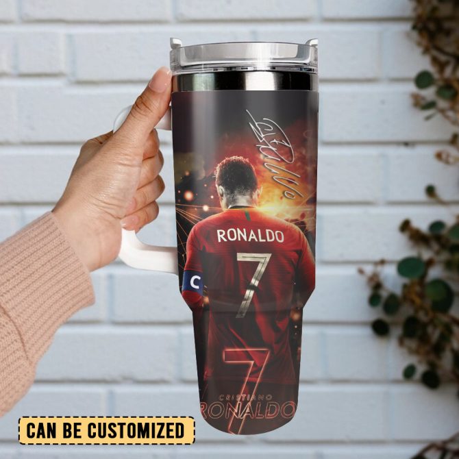 Cristiano Ronaldo Cr7 Sport Custom Stanley Quencher 40Oz Stainless Steel Tumbler - Image 3