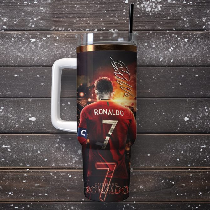 Cristiano Ronaldo Cr7 Sport Custom Stanley Quencher 40Oz Stainless Steel Tumbler - Image 4