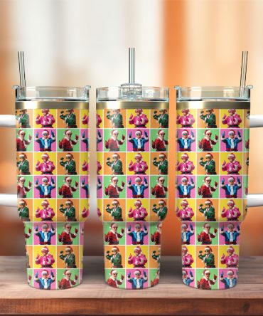 Donald Trump Christmas Custom Stanley Quencher 40Oz Stainless Steel Tumbler With Handle