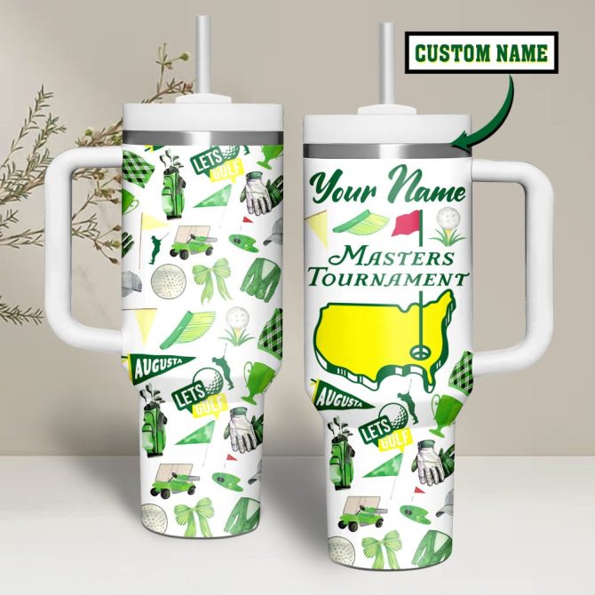 Masters Tournament Tumbler 40Oz Custom Stanley Quencher 40Oz Stainless Steel