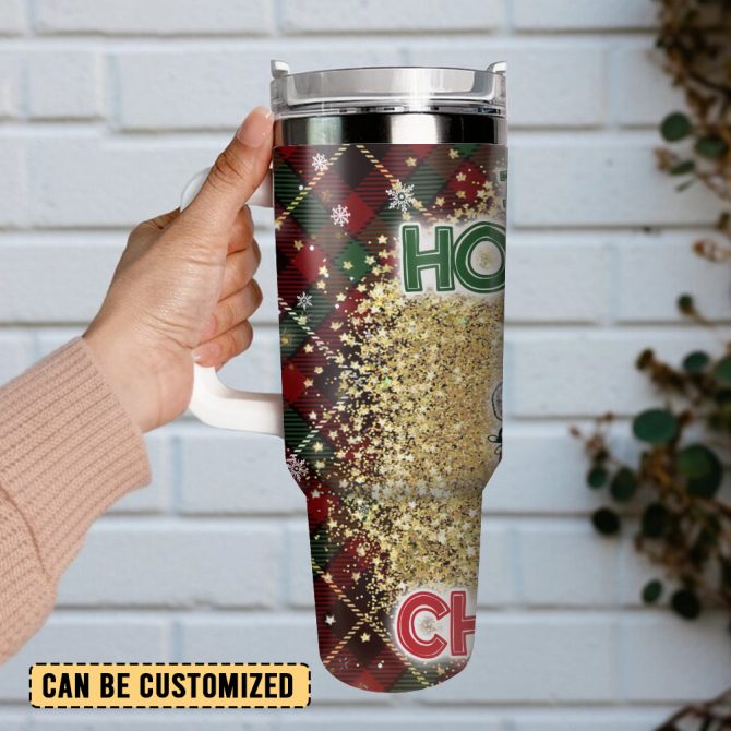Donald Trump I Will Be Home For Christmas Custom Stanley Quencher 40Oz Stainless Steel Tumbler With Handle - Image 2
