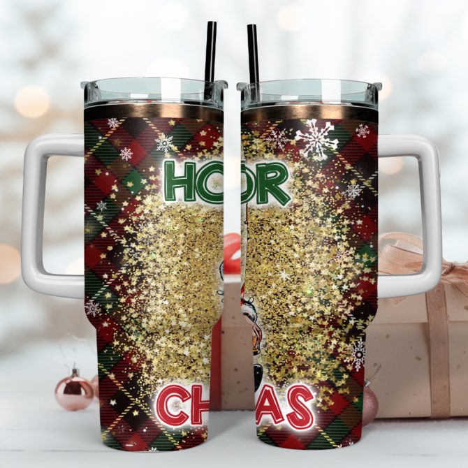 Donald Trump I Will Be Home For Christmas Custom Stanley Quencher 40Oz Stainless Steel Tumbler With Handle - Image 4