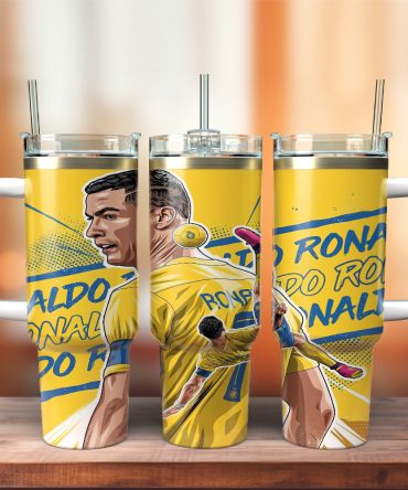 Cristiano Ronaldo Cr7 Sports Custom Stanley Quencher 40Oz Stainless Steel Tumbler With Handle