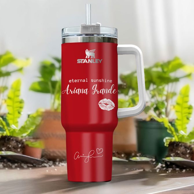 Ariana Grande Eternal Sunshine Music Custom Stanley Quencher 40Oz Stainless Steel - Image 2