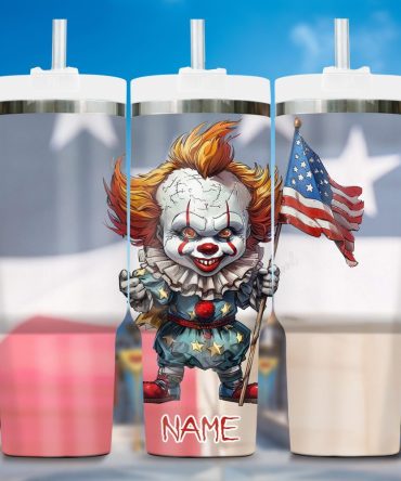 3D Horror Movies Custom Stanley Quencher 40Oz Stainless Steel Tumbler With Handle