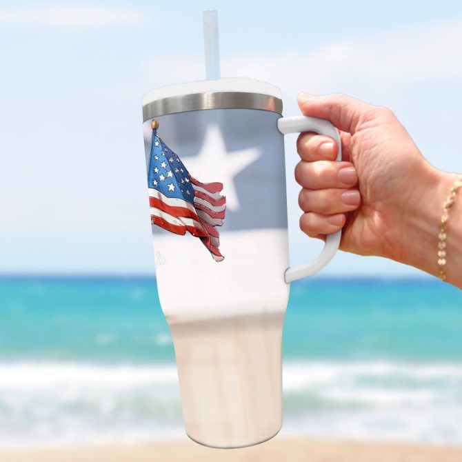 3D Horror Movies Custom Stanley Quencher 40Oz Stainless Steel Tumbler With Handle - Image 2