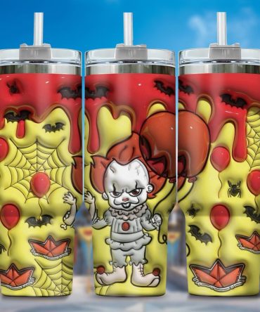 3D Horror Movies Custom Stanley Quencher 40Oz Stainless Steel Tumbler With Handle