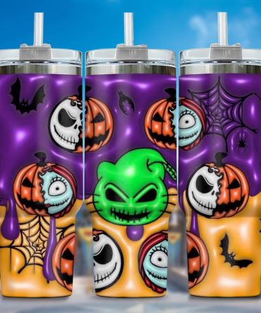 3D Jack And Sally Movies Custom Stanley Quencher 40Oz Stainless Steel Tumbler With Handle