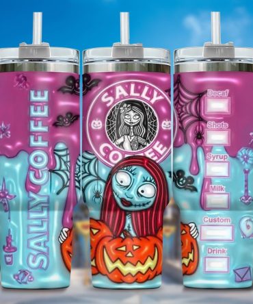 3D Jack And Sally Movies Custom Stanley Quencher 40Oz Stainless Steel Tumbler With Handle