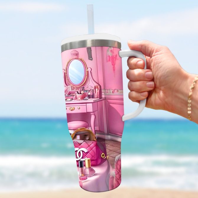 3D Minnie Fashion Cartoon Custom Stanley Quencher 40Oz Stainless Steel Tumbler With Handle - Image 5