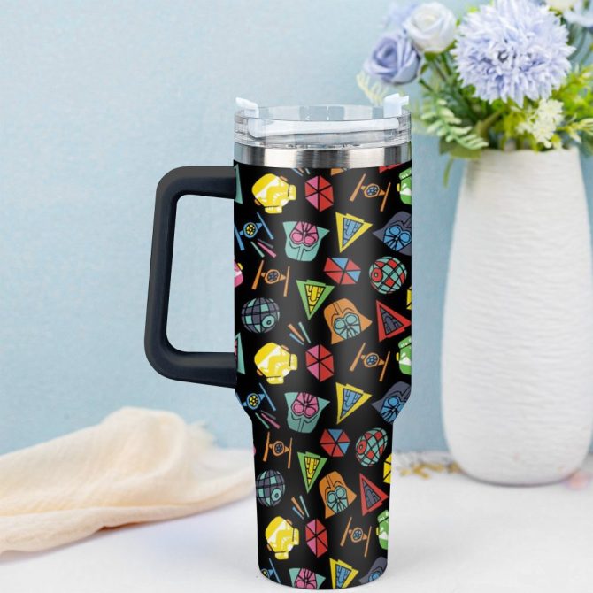 3D Star War Movies Custom Stanley Quencher 40Oz Stainless Steel Tumbler With Handle - Image 6