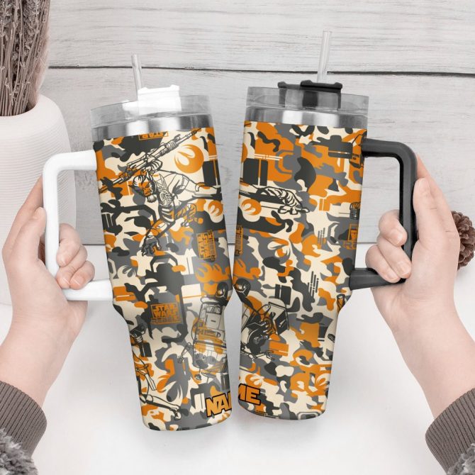 3D Star War Movies Custom Stanley Quencher 40Oz Stainless Steel Tumbler With Handle - Image 3