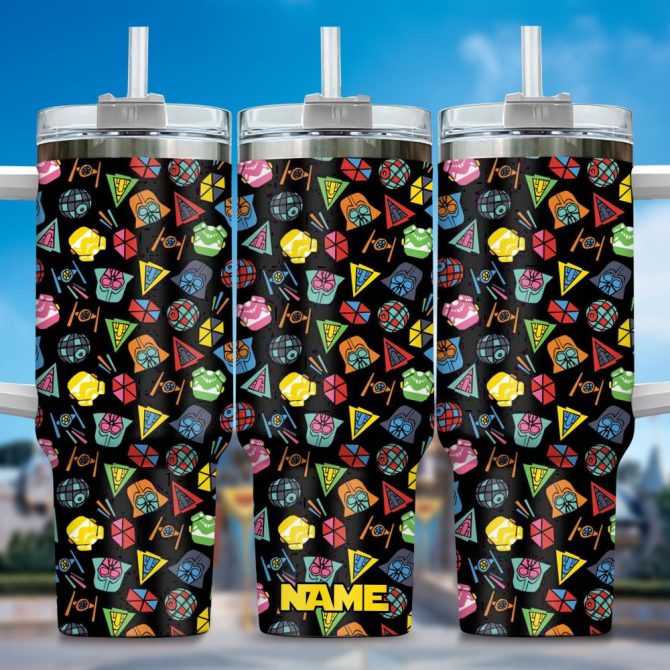 3D Star War Movies Custom Stanley Quencher 40Oz Stainless Steel Tumbler With Handle