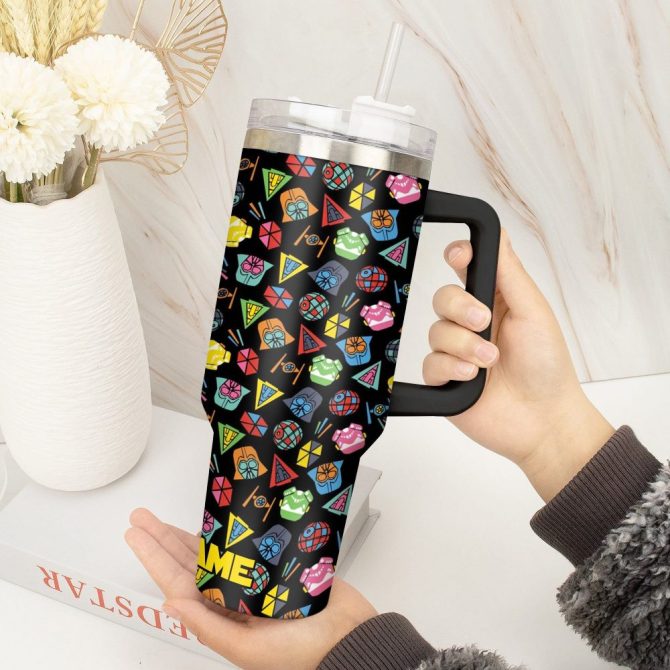 3D Star War Movies Custom Stanley Quencher 40Oz Stainless Steel Tumbler With Handle - Image 2