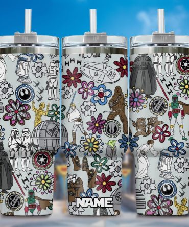 3D Star War Movies Custom Stanley Quencher 40Oz Stainless Steel Tumbler With Handle