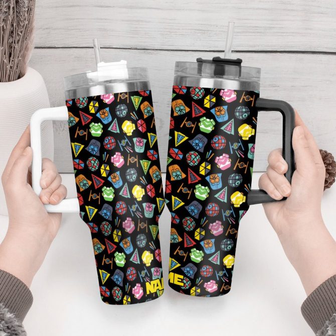 3D Star War Movies Custom Stanley Quencher 40Oz Stainless Steel Tumbler With Handle - Image 4