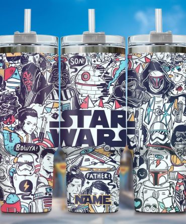 3D Star War Movies Custom Stanley Quencher 40Oz Stainless Steel Tumbler With Handle