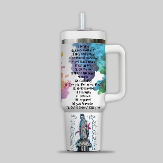 5 Seconds Of Summer Music Custom Stanley Quencher 40Oz Stainless Steel Tumbler - Image 3