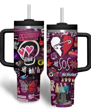 5 Seconds Of Summer Music Custom Stanley Quencher 40Oz Stainless Steel Tumbler