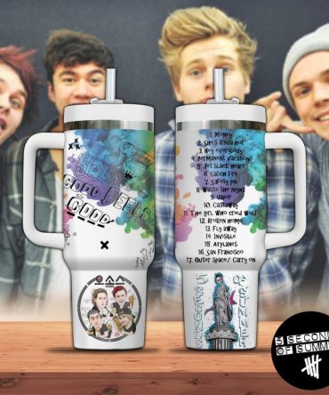 5 Seconds Of Summer Music Custom Stanley Quencher 40Oz Stainless Steel Tumbler