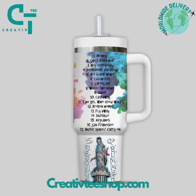 5 Seconds Of Summer Music Custom Stanley Quencher 40Oz Stainless Steel Tumbler With Handle - Image 3
