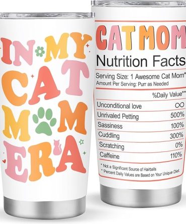 Cat Mom Nutrition Facts Tumbler Tumbler