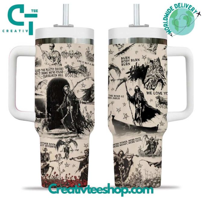 Avenged Sevenfold Music Custom Stanley Quencher 40Oz Stainless Steel Tumbler With Handle - Image 3