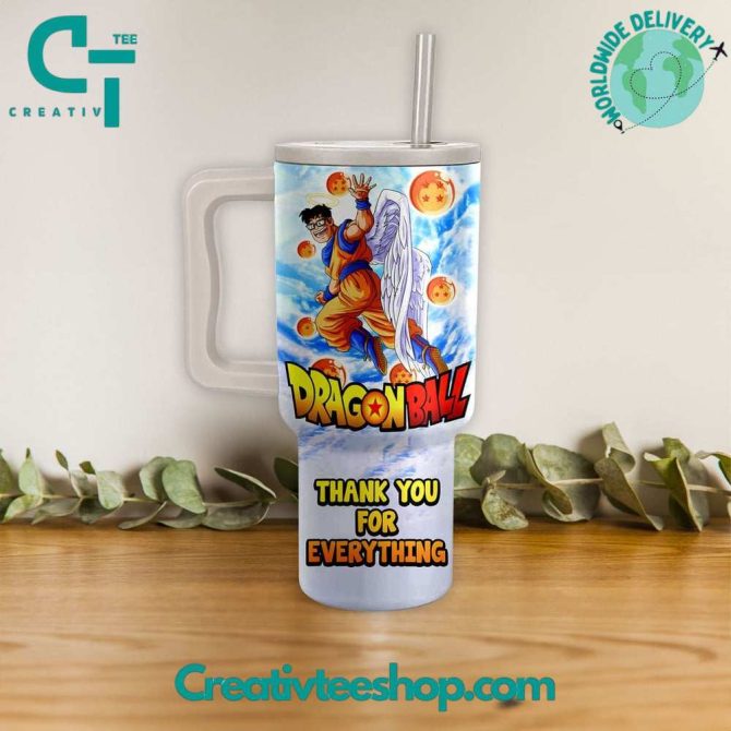 Dragon Ball Movies Custom Stanley Quencher 40Oz Stainless Steel Tumbler With Handle - Image 3