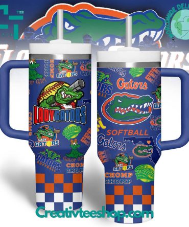 Florida Gators Softball Ncaa Custom Stanley Quencher 40Oz Stainless Steel Tumbler With Handle