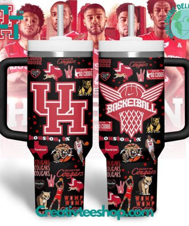 Houston Cougars Ncaa Custom Stanley Quencher 40Oz Stainless Steel Tumbler With Handle