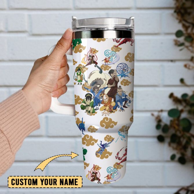 Avatar The Last Airbender Tv Series Custom Stanley Quencher 40Oz Stainless Steel Tumbler With Handle - Image 2