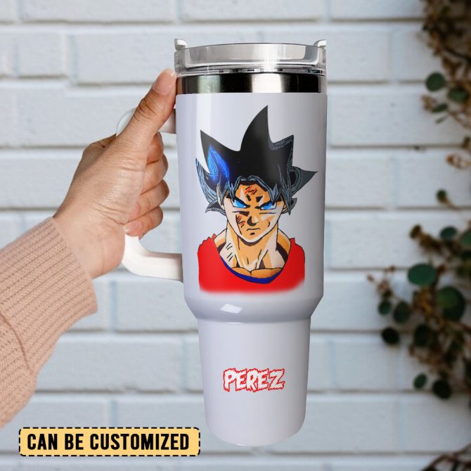 Dragon Ball Anime Manga Custom Stanley Quencher 40Oz Stainless Steel Tumbler With Handle - Image 2