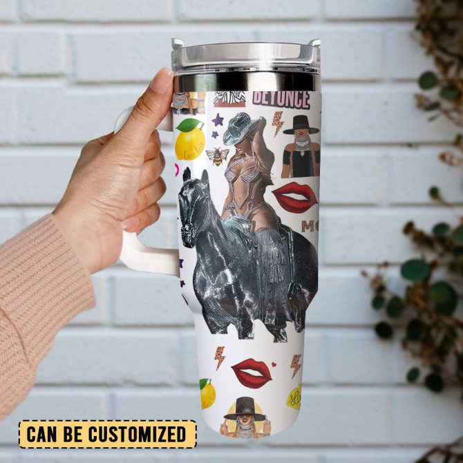 Beyoncé Music Custom Stanley Quencher 40Oz Stainless Steel Tumbler - Image 3
