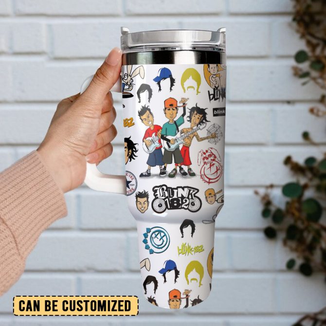 Blink 182 Music Custom Stanley Quencher 40Oz Stainless Steel Tumbler - Image 3