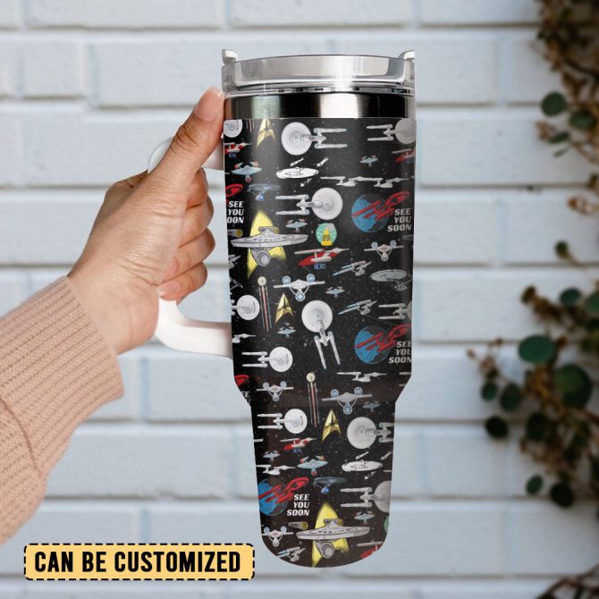 Astronaut Space Art Custom Stanley Quencher 40Oz Stainless Steel Tumbler - Image 3