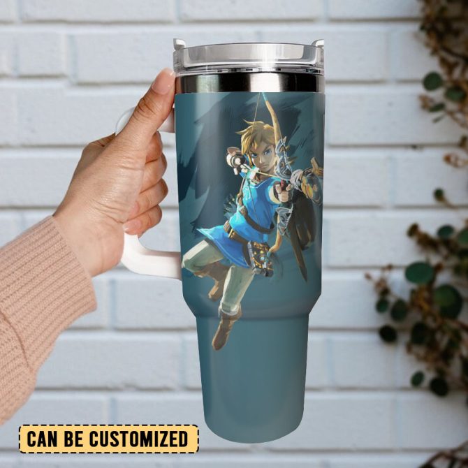 Gonzaga Bulldogs Ncaa Sport The Legend Of Zelda Games Custom Stanley Quencher 40Oz Stainless Steel Tumbler - Image 3