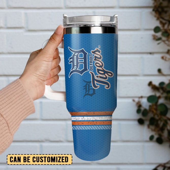 Detroit Tigers Baseball Mlb Sport Custom Stanley Quencher 40Oz Stainless Steel Tumbler - Image 3