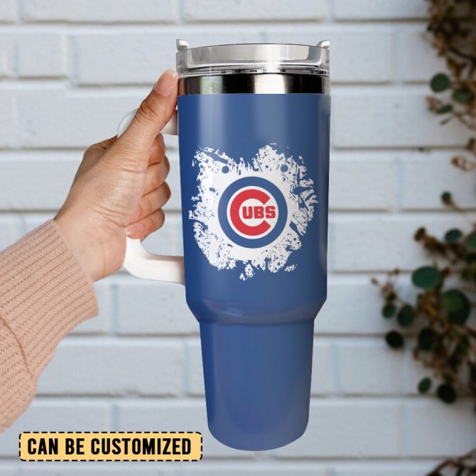 Chicago Cubs Mlb Sport Custom Stanley Quencher 40Oz Stainless Steel Tumbler - Image 3