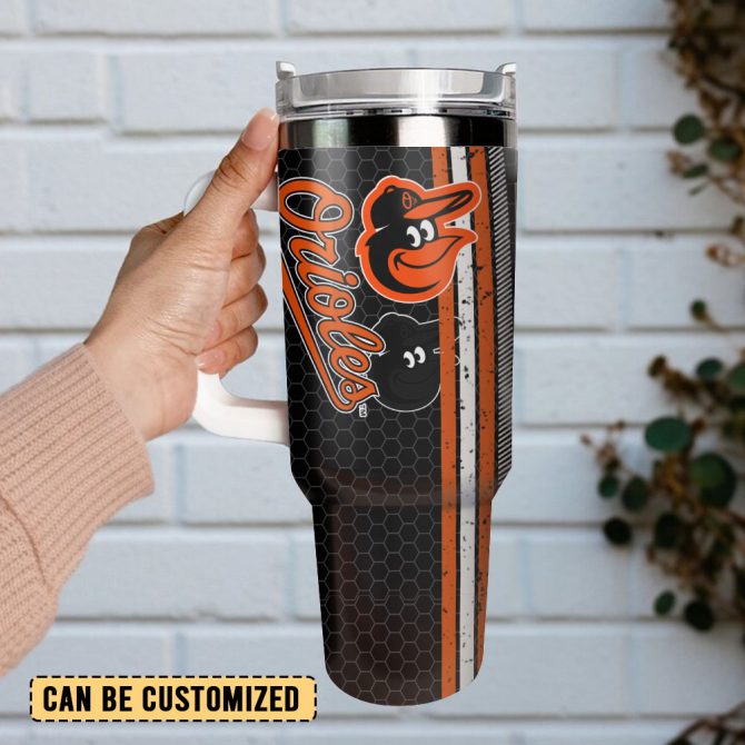 Baltimore Orioles Baseball Mlb Sport Custom Stanley Quencher 40Oz Stainless Steel Tumbler - Image 3
