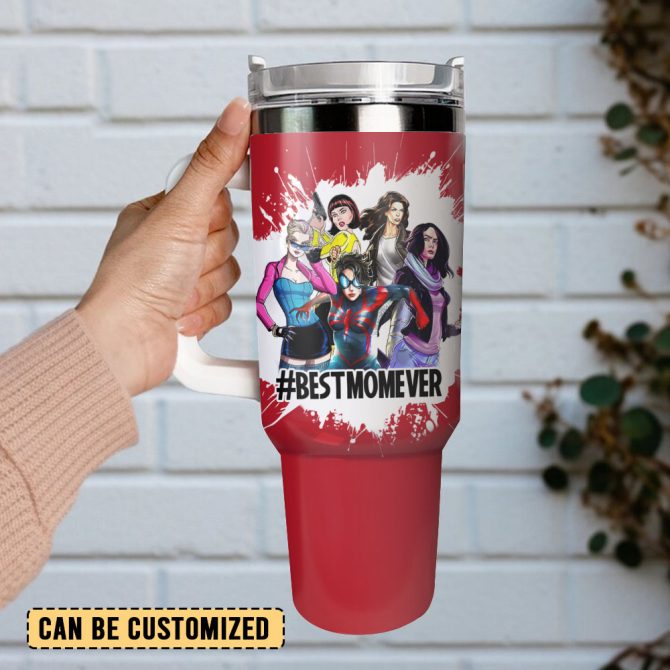 Female Superheroes Movie Custom Stanley Quencher 40Oz Stainless Steel Tumbler - Image 3