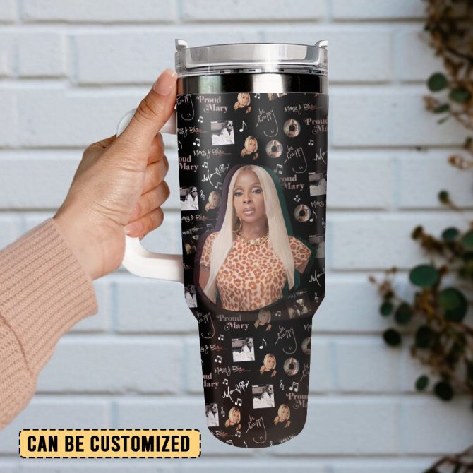 Mary J. Blige Music Custom Stanley Quencher 40Oz Stainless Steel Tumbler - Image 3