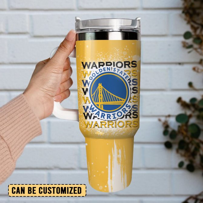 Golden State Warriors Nba Sport Custom Stanley Quencher 40Oz Stainless Steel Tumbler - Image 2