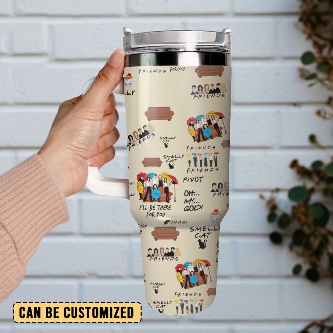 Friends Tv Series Custom Stanley Quencher 40Oz Stainless Steel Tumbler - Image 3