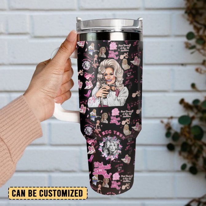 Dolly Parton Music Custom Stanley Quencher 40Oz Stainless Steel Tumbler - Image 2
