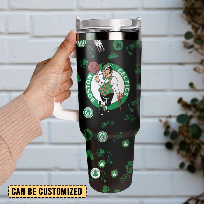 Boston Celtics Nba Sport Custom Stanley Quencher 40Oz Stainless Steel Tumbler - Image 4