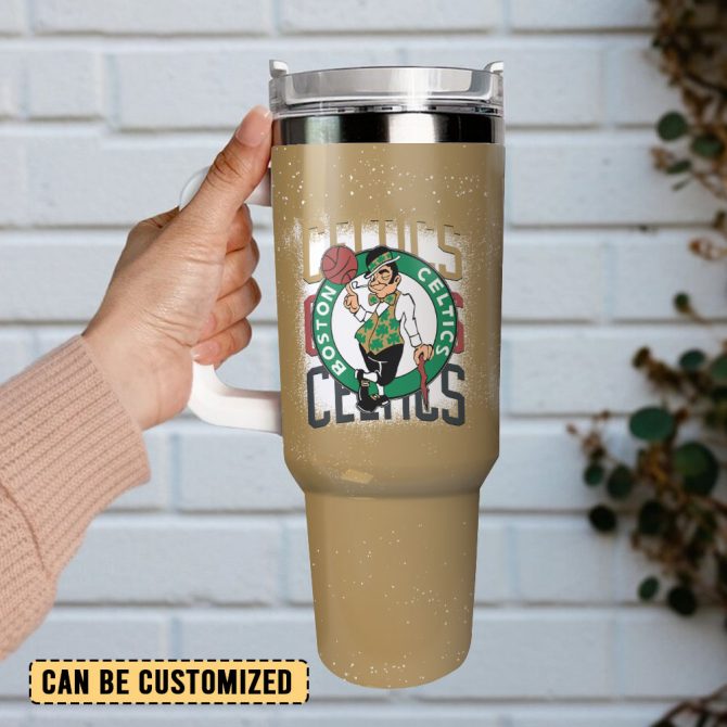 Boston Celtics Nba Sport Custom Stanley Quencher 40Oz Stainless Steel Tumbler - Image 2