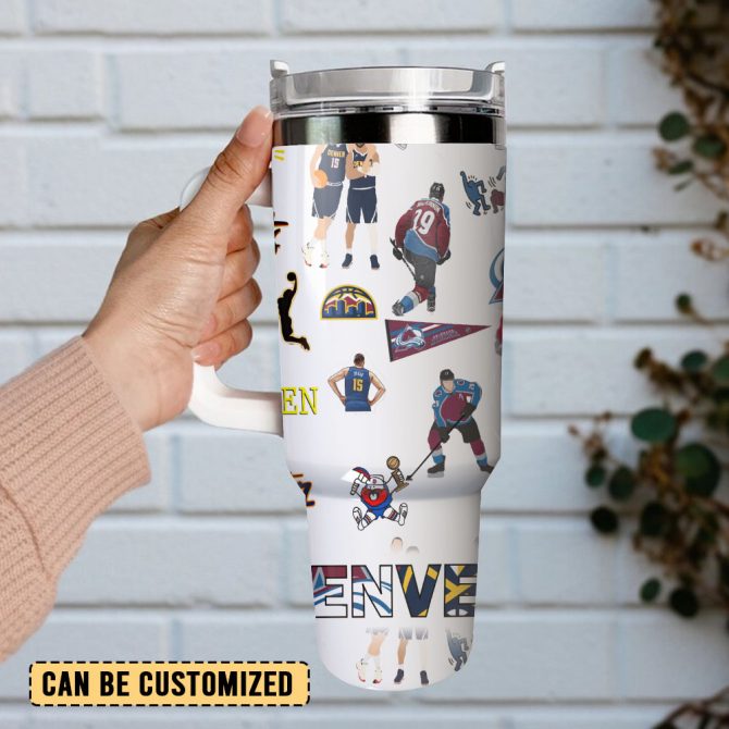 Denver Nuggets Nba Sport Custom Stanley Quencher 40Oz Stainless Steel Tumbler - Image 3