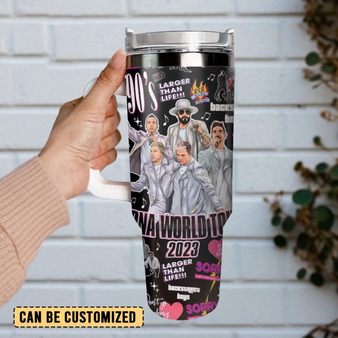 Backstreet Boys Music Custom Stanley Quencher 40Oz Stainless Steel Tumbler - Image 3