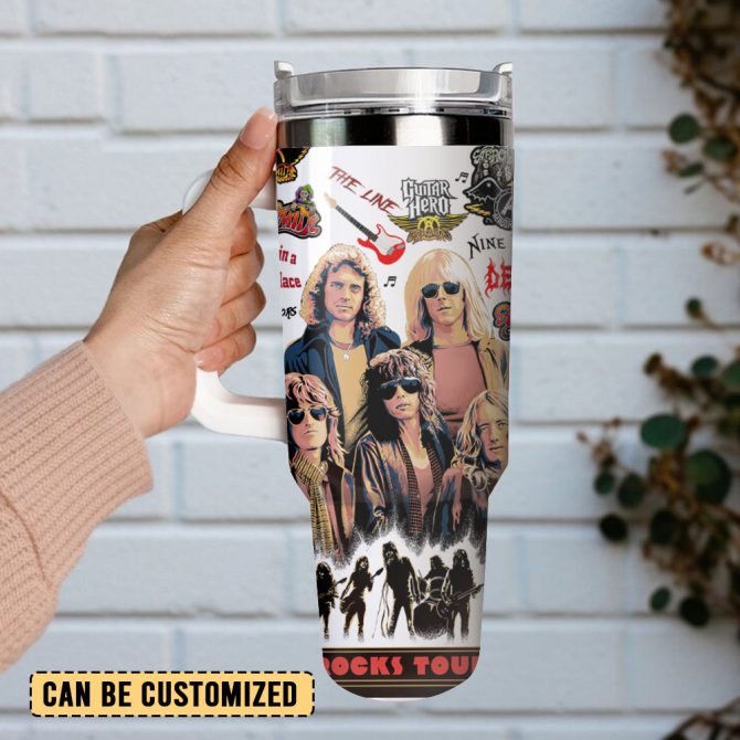 Aerosmith Musicosmith Music Custom Stanley Quencher 40Oz Stainless Steel Tumbler - Image 3